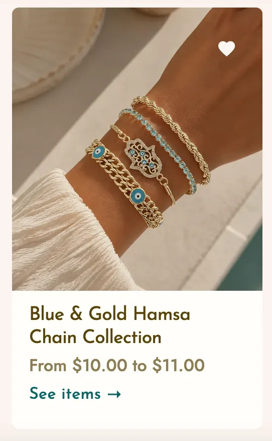 Turquoise Accessories Shop the Look collection card